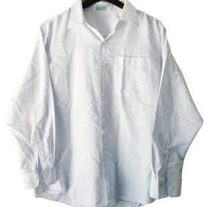 1960s 60s Vintage Custom Fabric Tailored Pocket Shirt XL Casual Business Dress